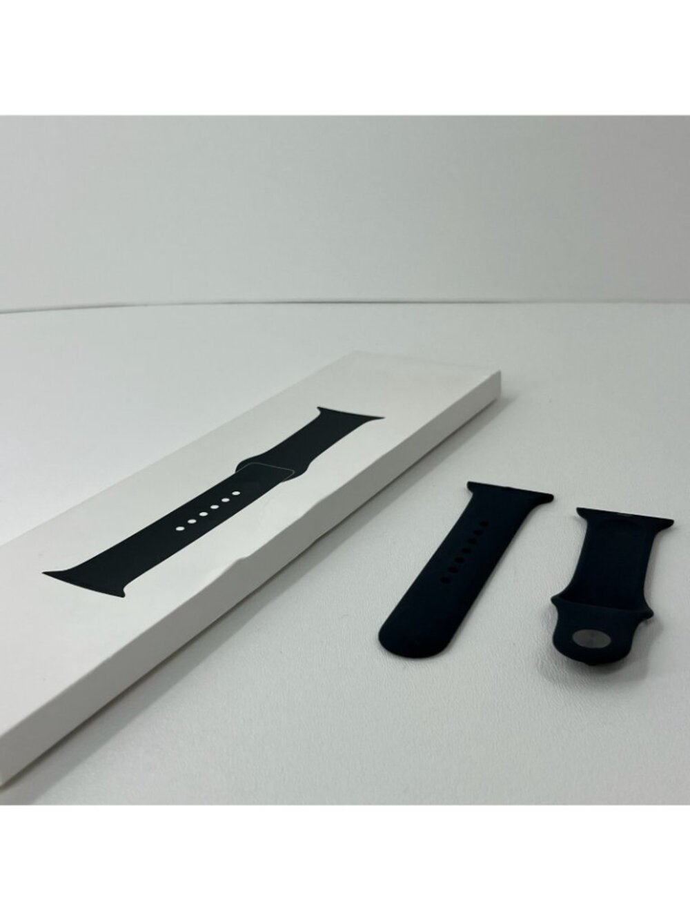 Apple Watch Sport Band 41mm S/M Graphite Stainless Pin Fluoroelastomer Midnight - Picture 5 of 14